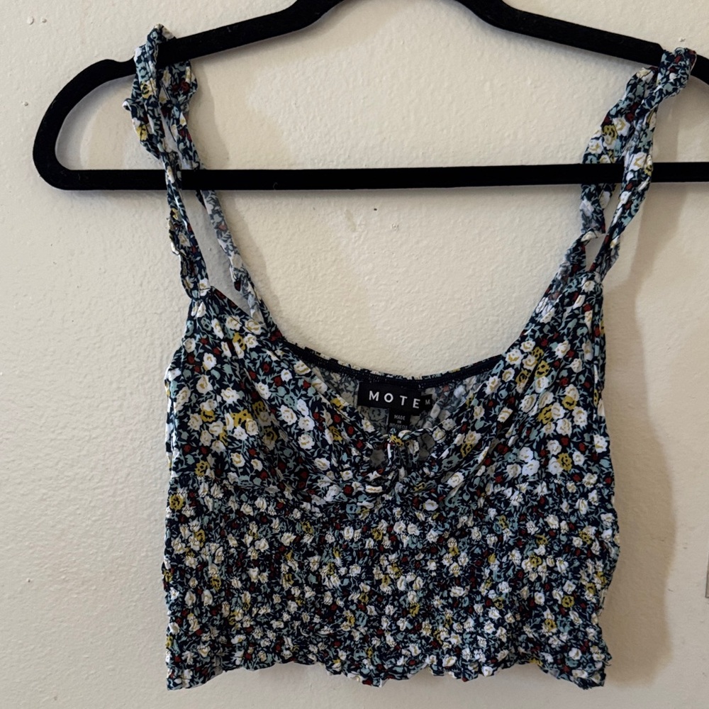 Motel Rocks Floral Smocked Tank Top - Multicolor